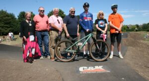 Robin Walker (TCF Chair) with members of the Bedgrove Residents & Community Association and local community